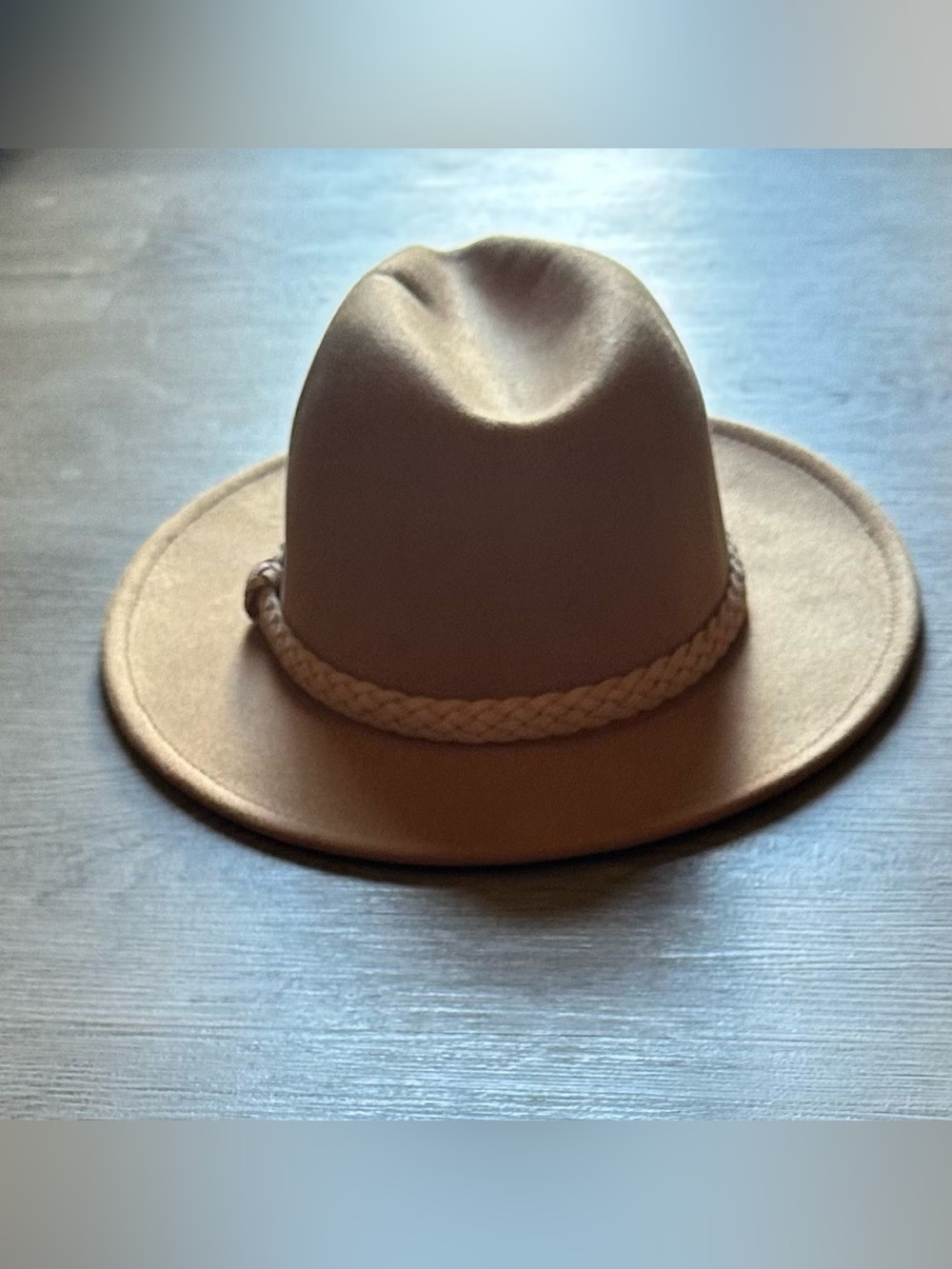 Brown Fedora-Style Hat